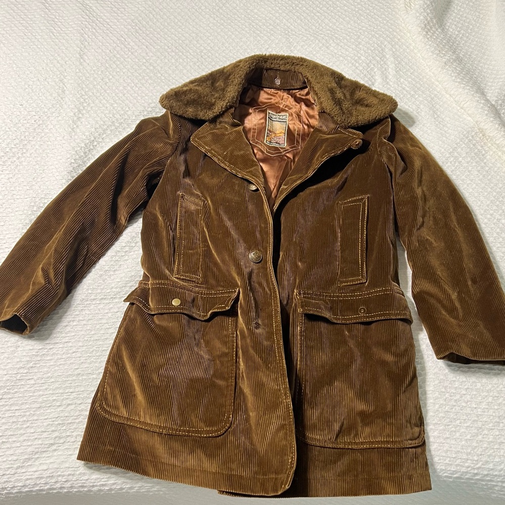 Vintage Brown Corduroy Women's Jacket